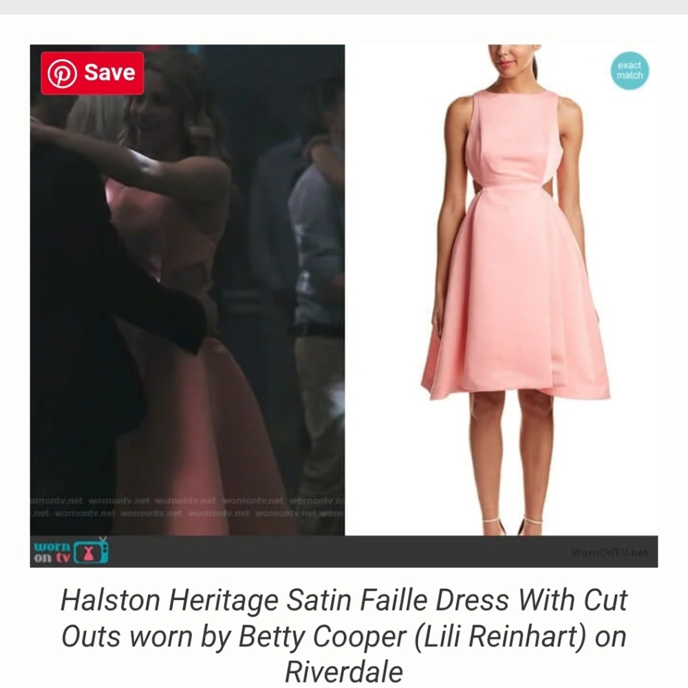 Halston Heritage Blush  Midi Dress‎